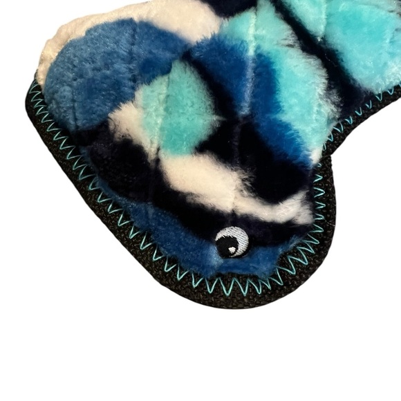 NWT ZIPPY PAWS Blue and Black Plush HAMMERHEAD Shark Toy HAMILTON HAMMERHEAD - Picture 4 of 11